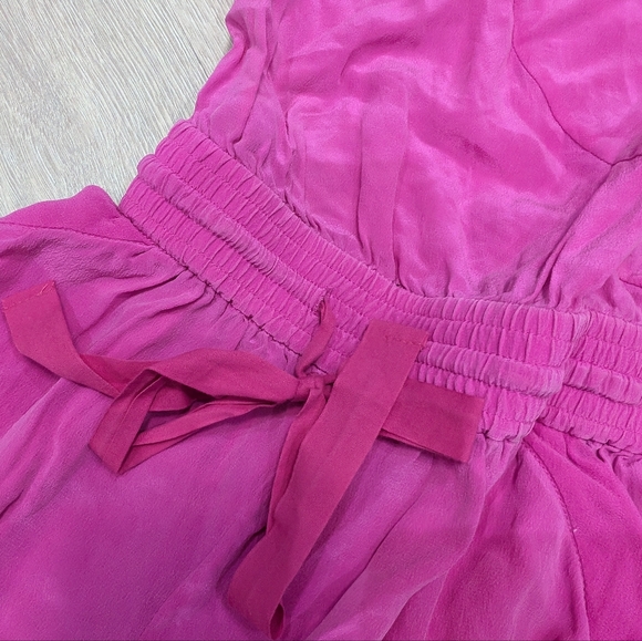 Wilfred Silk Peri Romper in Hot Pink - Picture 6 of 9